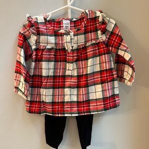 Set of 2 Outfits - Carters shirt & leggings